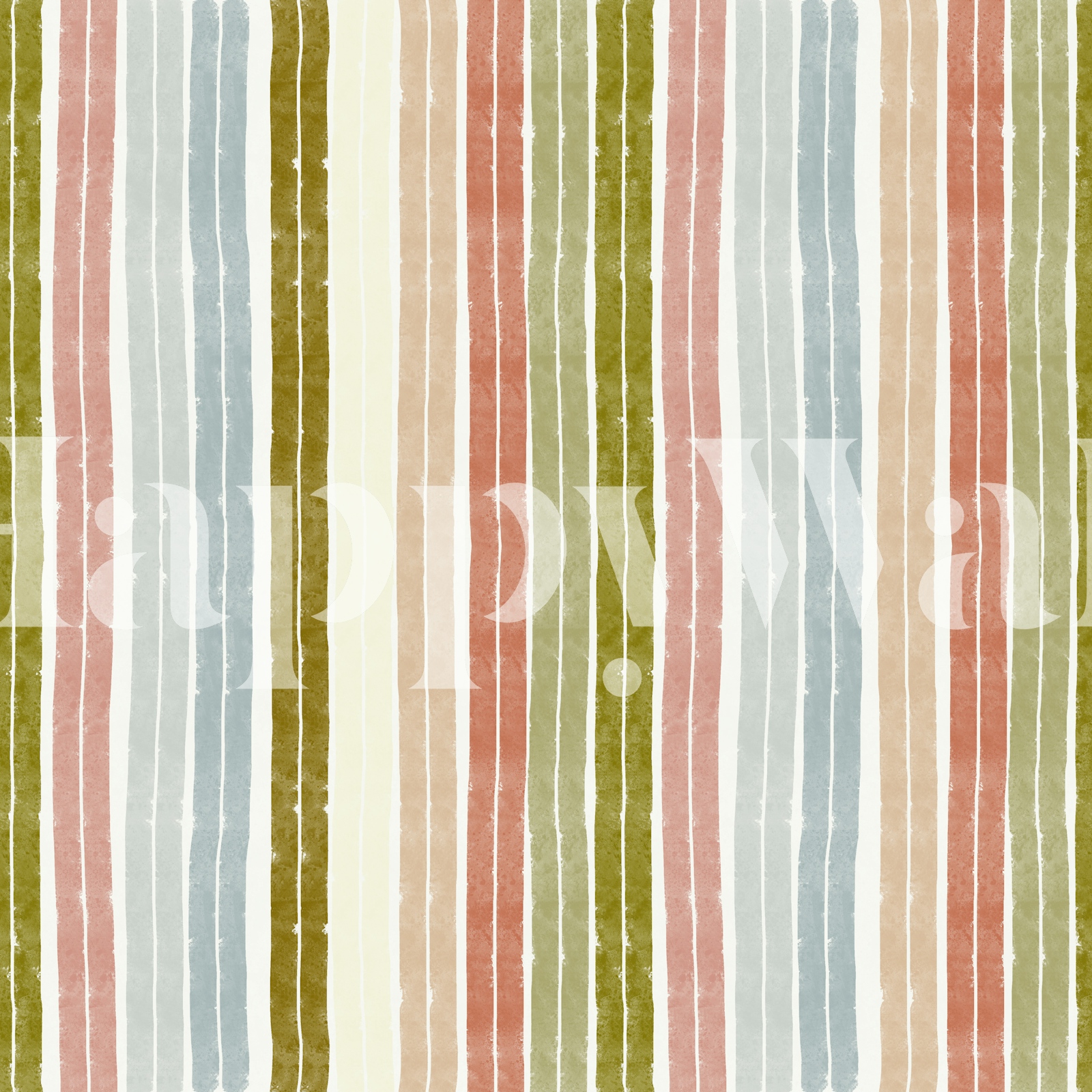 Painted Double Stripes Dream Wallpaper