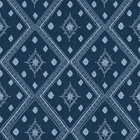 Jaipur Rhythm indigo blue boho diamonds tapete