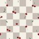 Retro Cherry Kitchen Checks