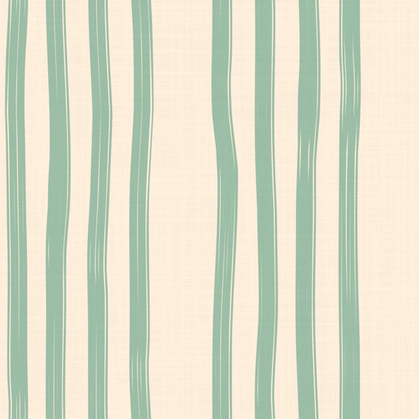 Scandinavian Sage Brushstroke Stripe Medium