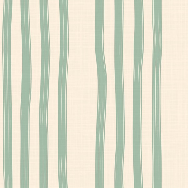 Soft Mint Brushstroke Stripes Large