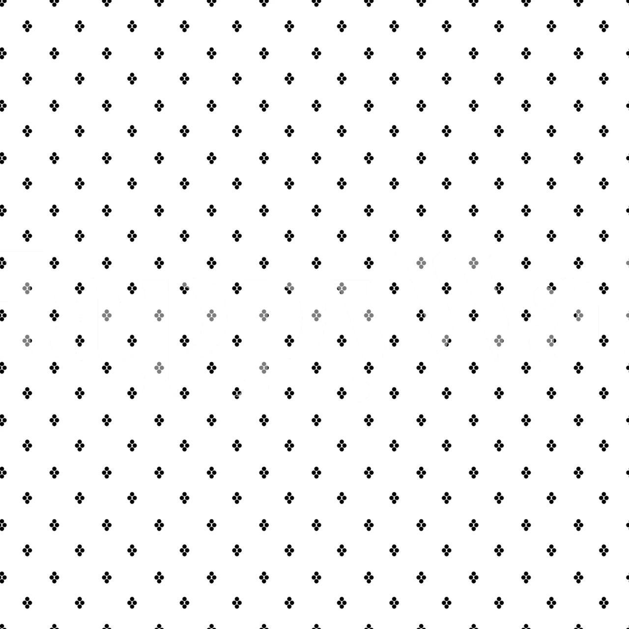 Ditsy Black Flowers White tapet i et rum