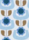 scandi tropical blooms-mid century-blue-med