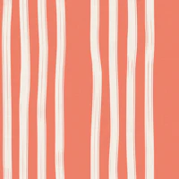 Rustic Terracotta Brushstroke Stripes Small tapete