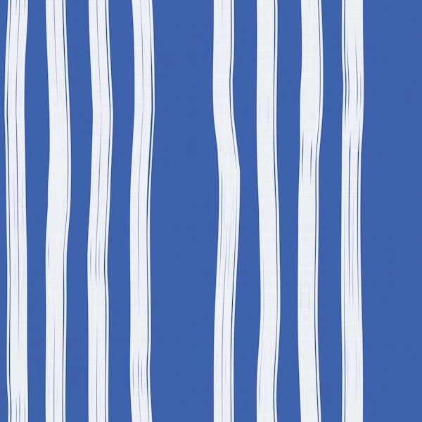 Modern Coastal Brushstroke Blue Stripes Large