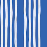 Modern Nautical Cobalt Blue Stripes Medium tapete