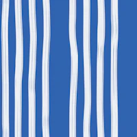 Modern Brushstroke Blue Cabana Stripe Small tapete