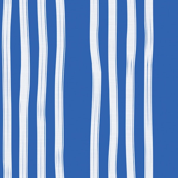 Modern Brushstroke Blue Cabana Stripe Small