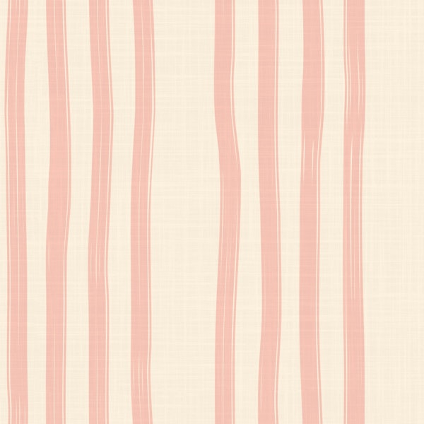 Contemporary Pink Linen Stripes Texture Small