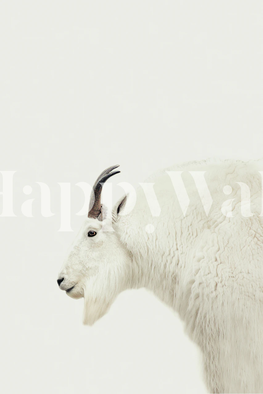 Mountain Goat Portrait behang
