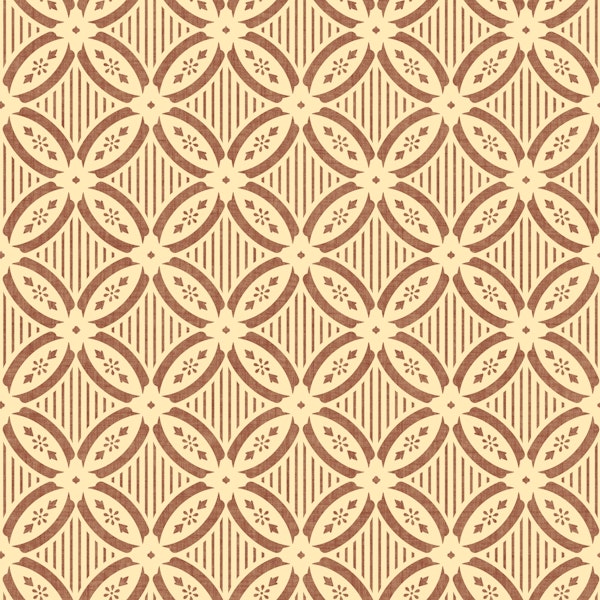 Round lattice with texture - terracotta