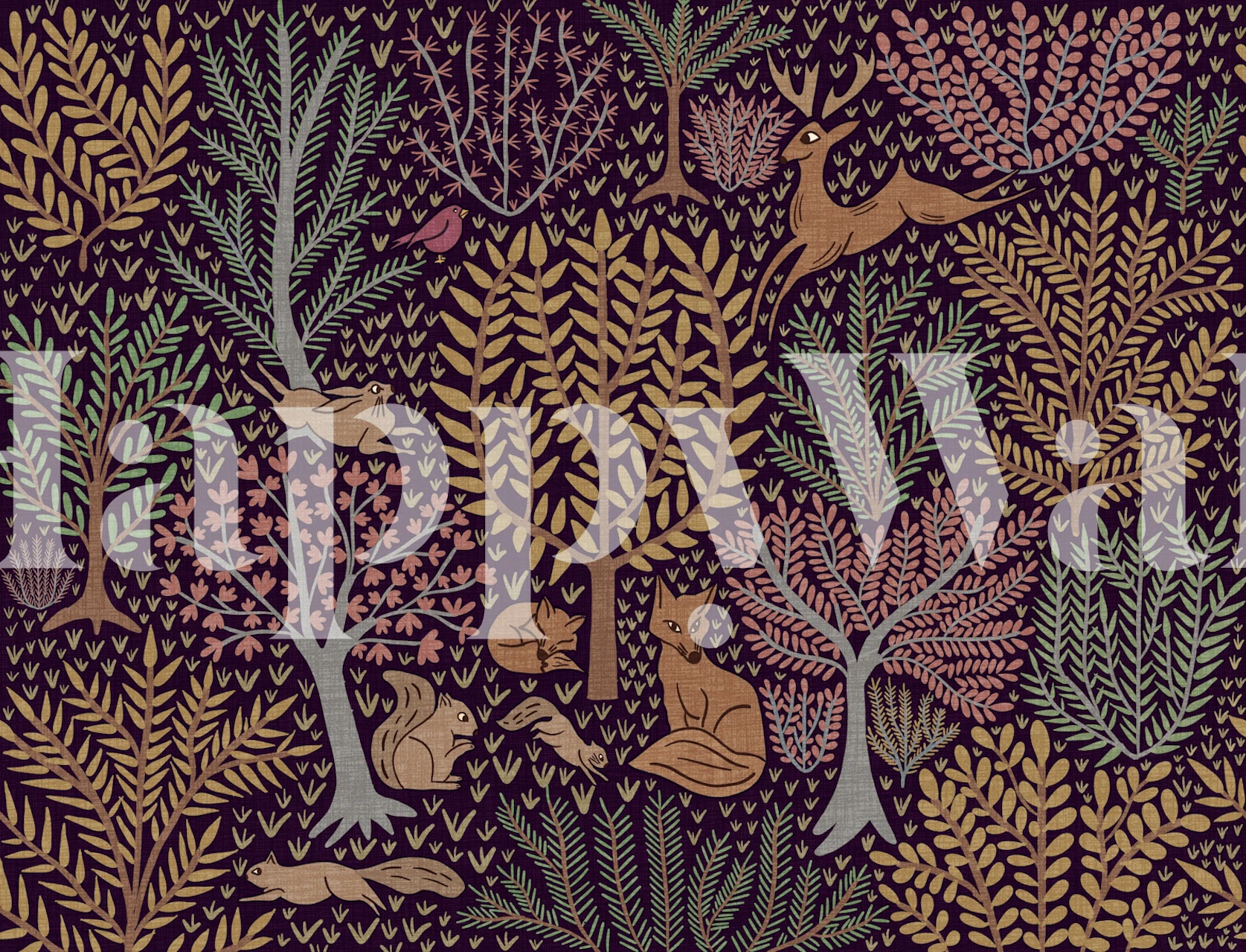 Millefleurs Forest wallpaper