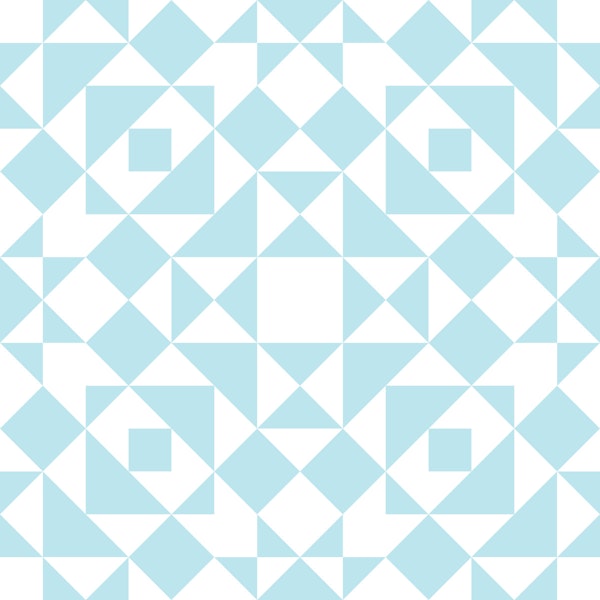 Victorian Tiles Patchwork - Sky Blue L