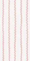 Blush Pink Wavy Wiggle Stripe behang