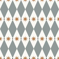 Scandinavian Argyle and Stars Pattern wallpaper