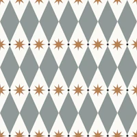 Scandinavian Argyle and Stars Mural wallpaper