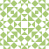 Victorian tiles patchwork - Apple white L carta da parati