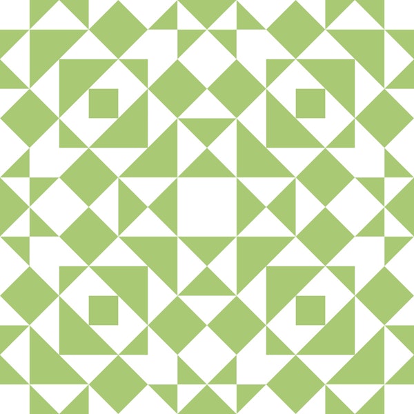 Victorian tiles patchwork - Apple white L