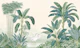 Jade Bamboo and Banana Palms Painting