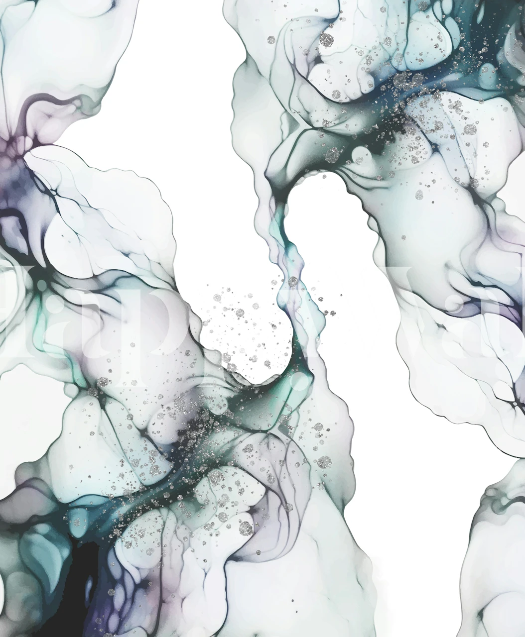 Ethereal Ink Clouds behang