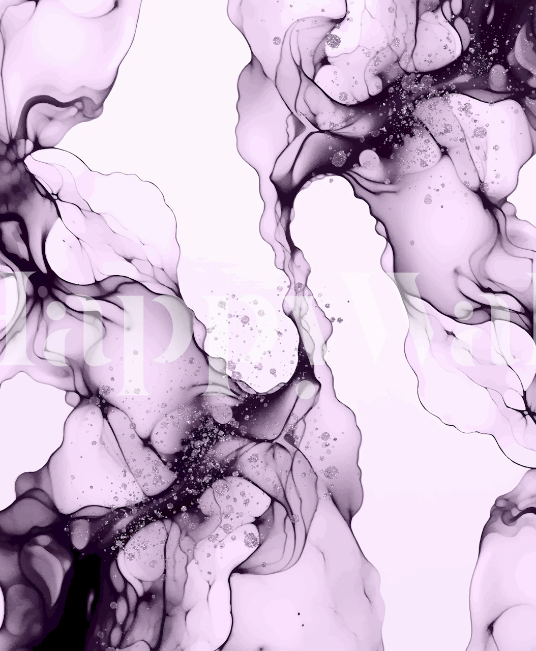 Lavender Ink Flow weergegeven in een kamer