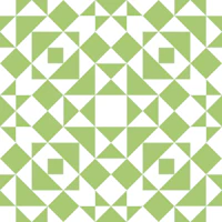 Victorian Tiles Patchwork - Apple green white carta da parati
