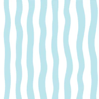 Wavy Stripes - Sea Breeze and white S tapet