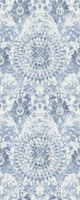 French Blue Ornate Medallion tapety