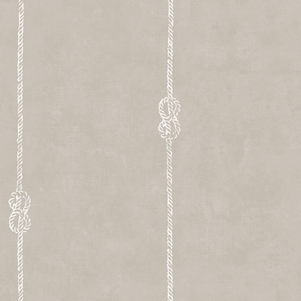 Classic Nautical Rope Stripes - Greige