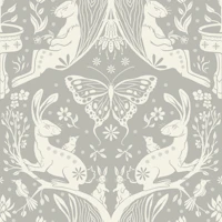 Whimsical Forest Rabbits papiers peint