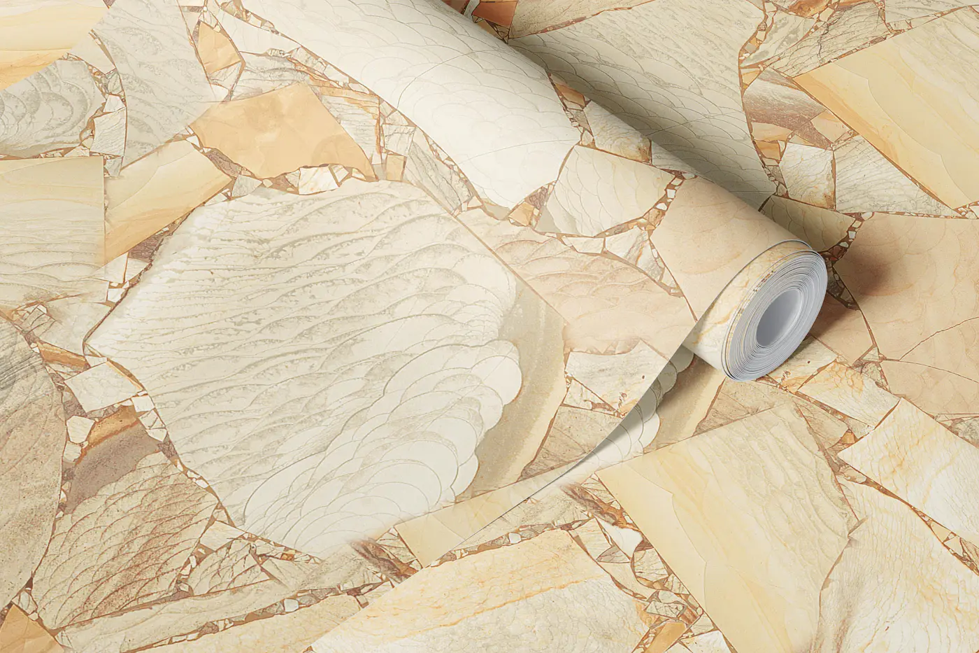 Stone Mosaic wallpaper roll