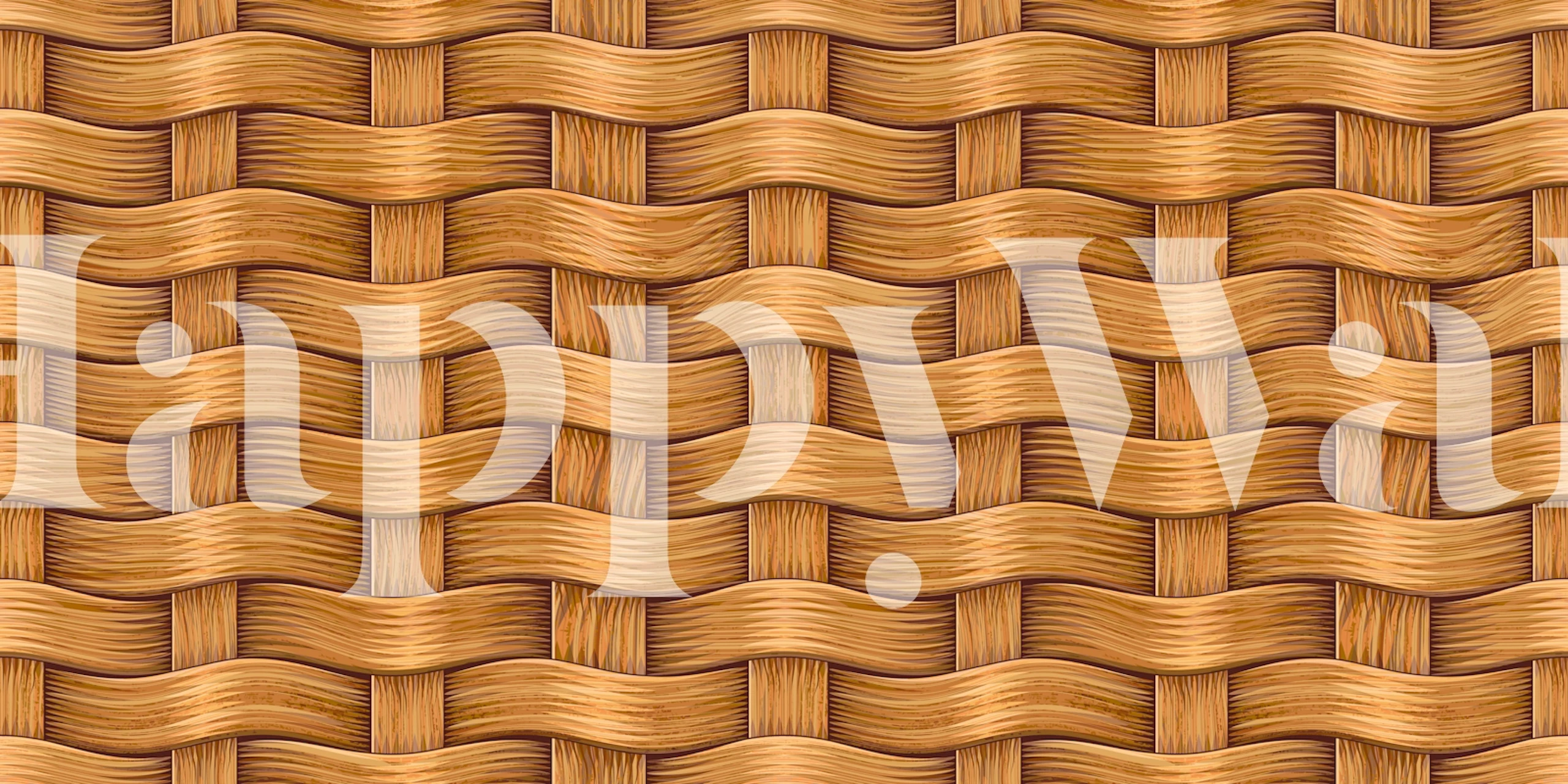 Wood Wicker Wave tapete