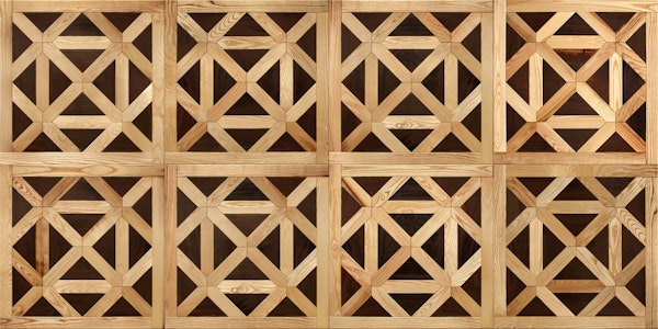 Geometric Wood Panel