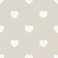 Modern Nursery Hearts - Warm Minimalist 1 wallpaper