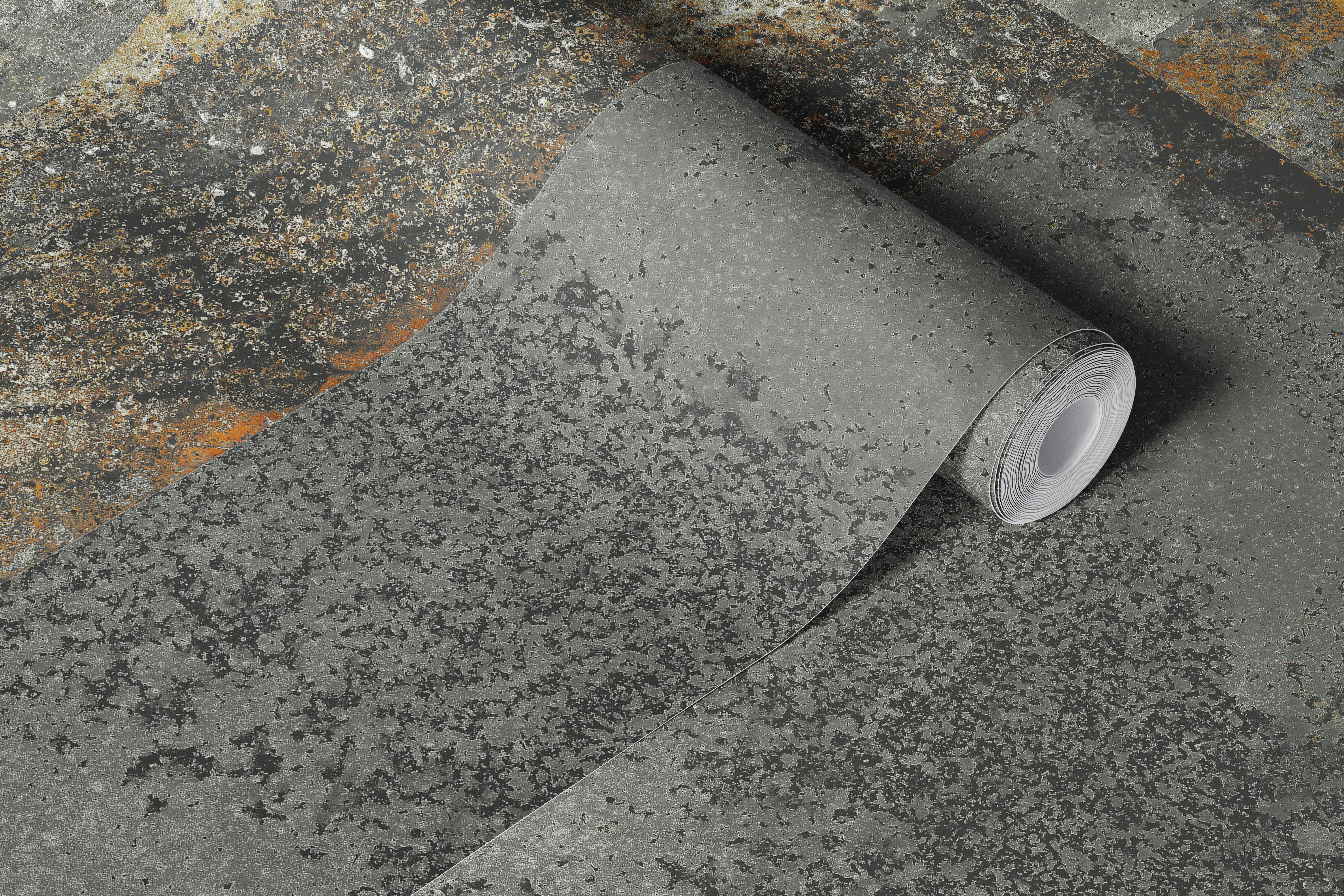 Industrial Concrete Patchwork tapet i ett rum