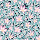 Hand Drawn Pink Garden Blooms