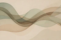Muted Sage Waves wallpaper