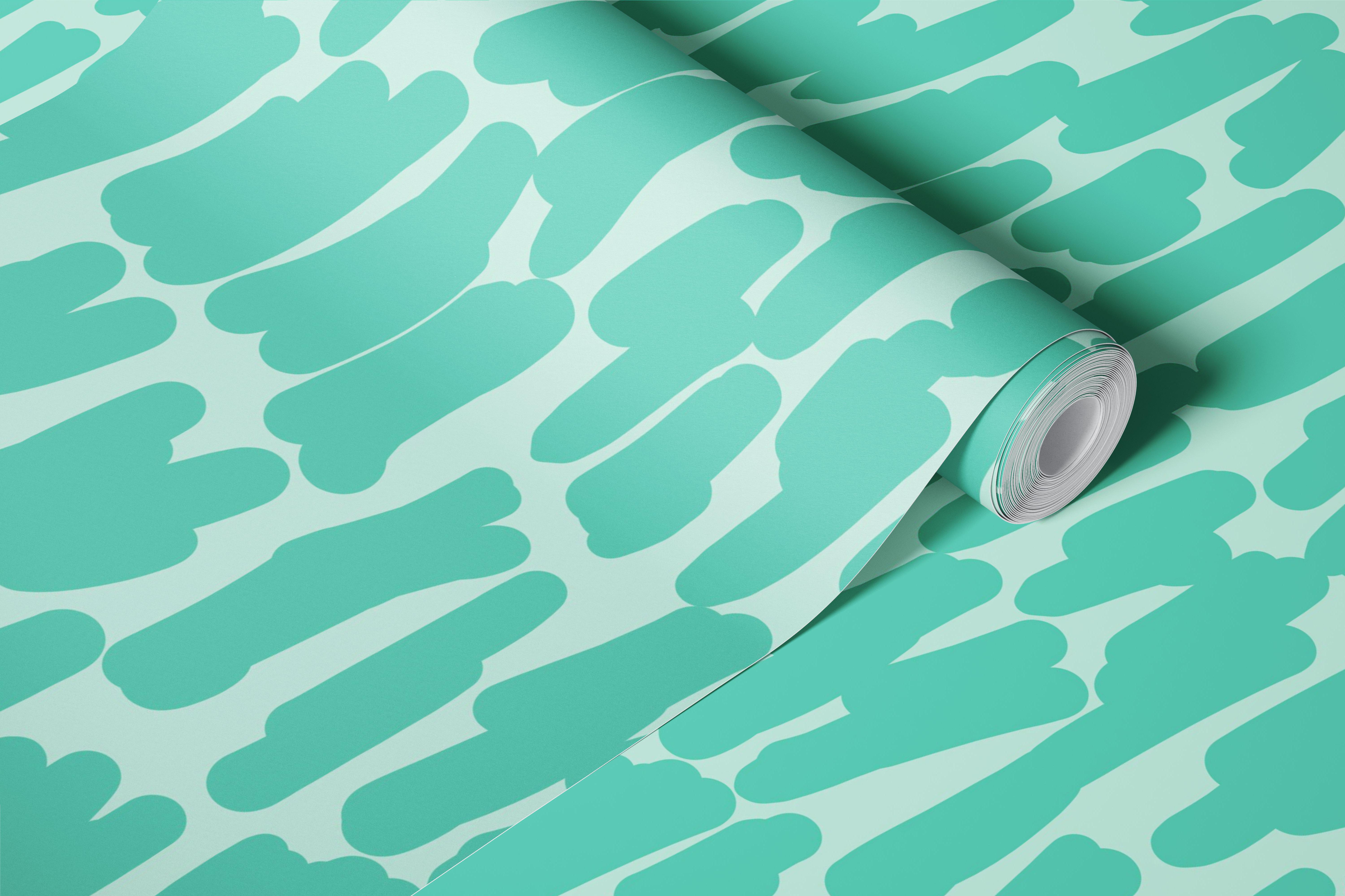 Papel pintado California - turquoise river en una habitación