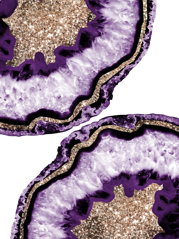 Yin Yang Agate Glitter Glam 14