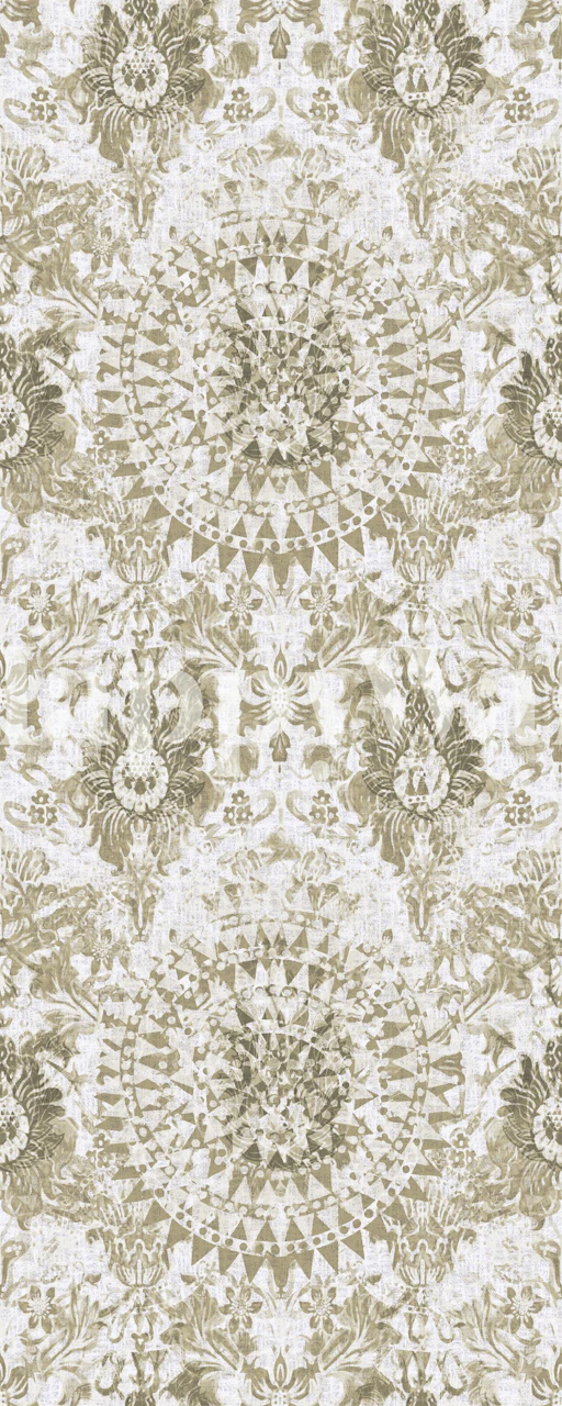 Boho Sunburst Medallion Neutral behang