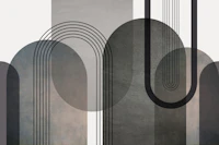 Modern Arches in Neutral Tones tapete