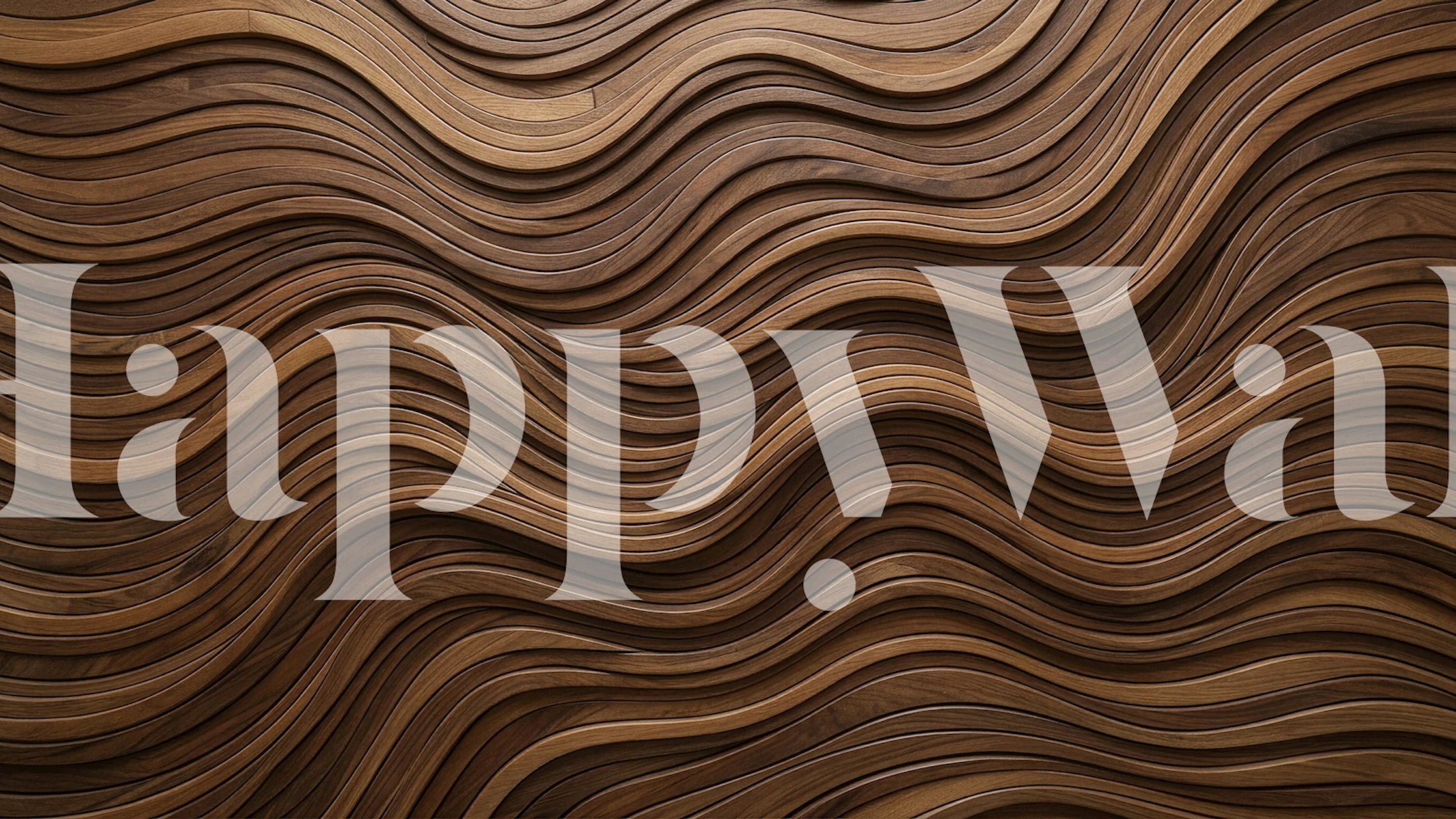 Walnut Wood Wave Texture wallpaper