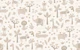 playful jungle - monochrome earthy beige