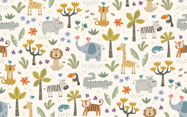 playful jungle - colorful