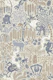 Tropical jungle safari dusty blue