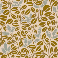 Olive Leaf Botanical Beige wallpaper