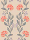 Bohemian Coral Blooms Sage Cream Floral