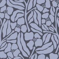 Lavender Monochrome Matisse Floral wallpaper