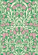 Green Pink Tulip Vine Spring Mural