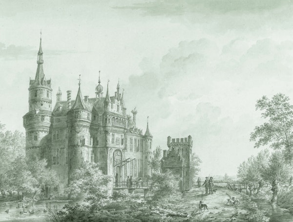 Antique Castle Landscape in Evergreen